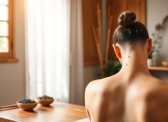 Akupunkturbehandlung bei Multipler Sklerose in ruhiger Praxis